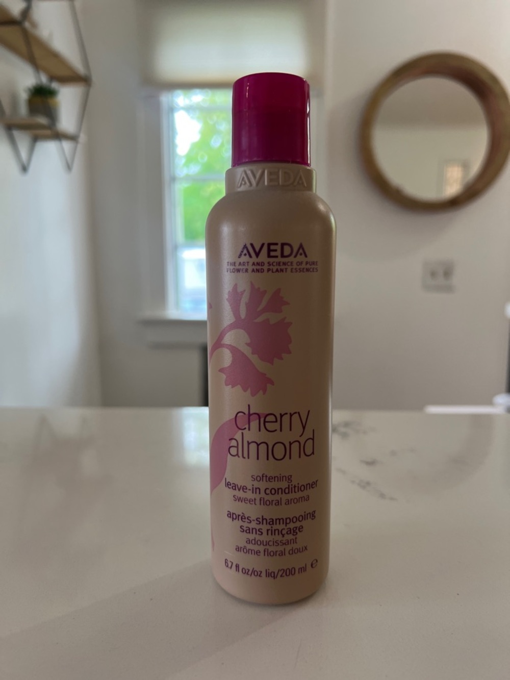 AVEDA Cherry Almond Softening Leave-In Conditioner - Pink Accents